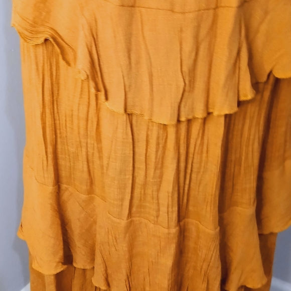 J Gee Mustard Dress Size L - Picture 5 of 5